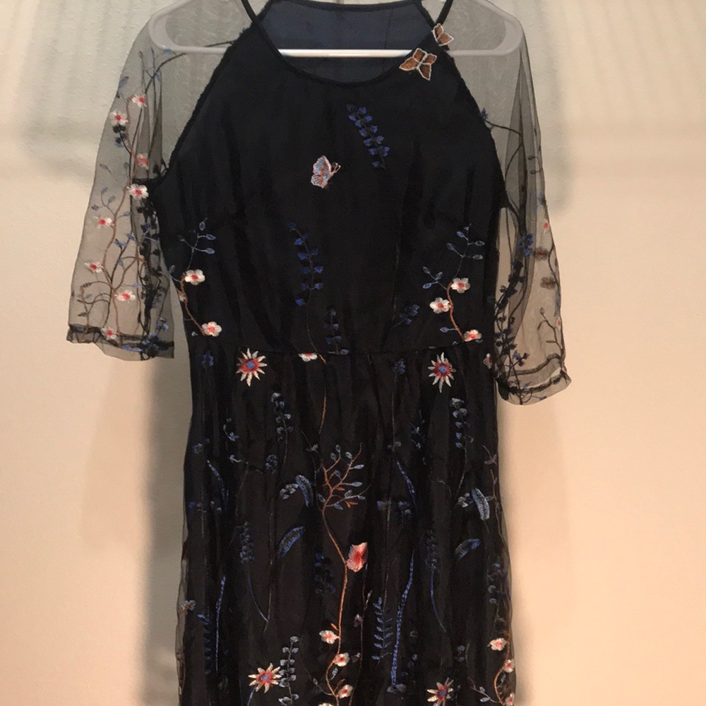 SheIn Embroidered Dress